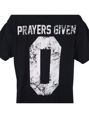 Zero Prayers Given T Shirt Mens Size XL Black Blackcraft Cult Baphomet Pentagram
